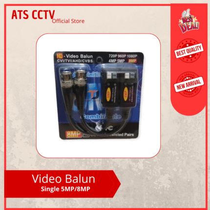 Konektor Video Balun Single up to 8MP