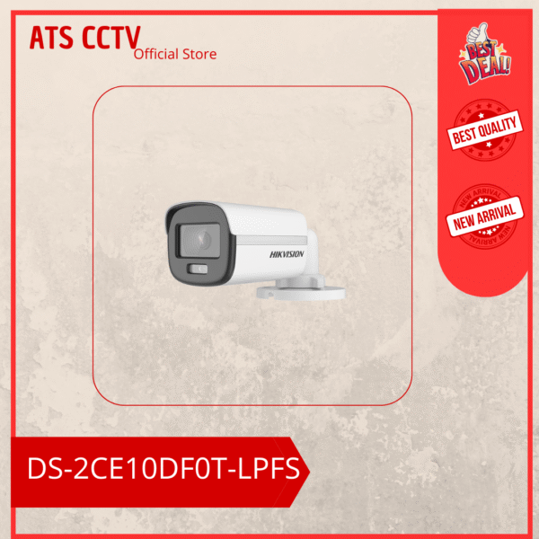 HIKVISION KAMERA DS-2CE10DF0T-LPFS 2MP Outdoor Colorvu audio
