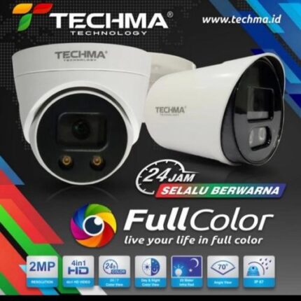 TECHMA KAMERA FULLCOLOR + AUDIO INDOOR 2MP